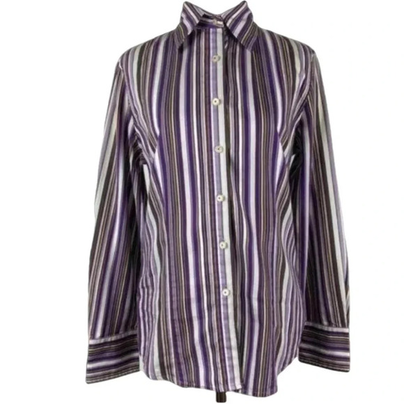 Jones New York signature women’s top size S purple - Picture 1 of 9